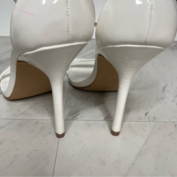 Steve Madden Shaye Square Toe White Heeled Sandal 10M - Picture 5 of 13